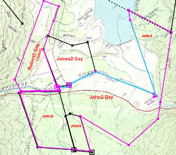 John Gay’s Calfpasture holdings, 1798